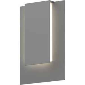 Reveal LED 12 inch Textured Gray Indoor-Outdoor Sconce, Inside-Out