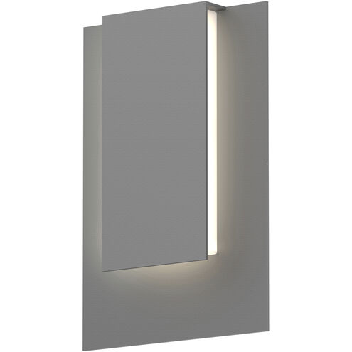 Reveal LED 12 inch Textured Gray Indoor-Outdoor Sconce, Inside-Out