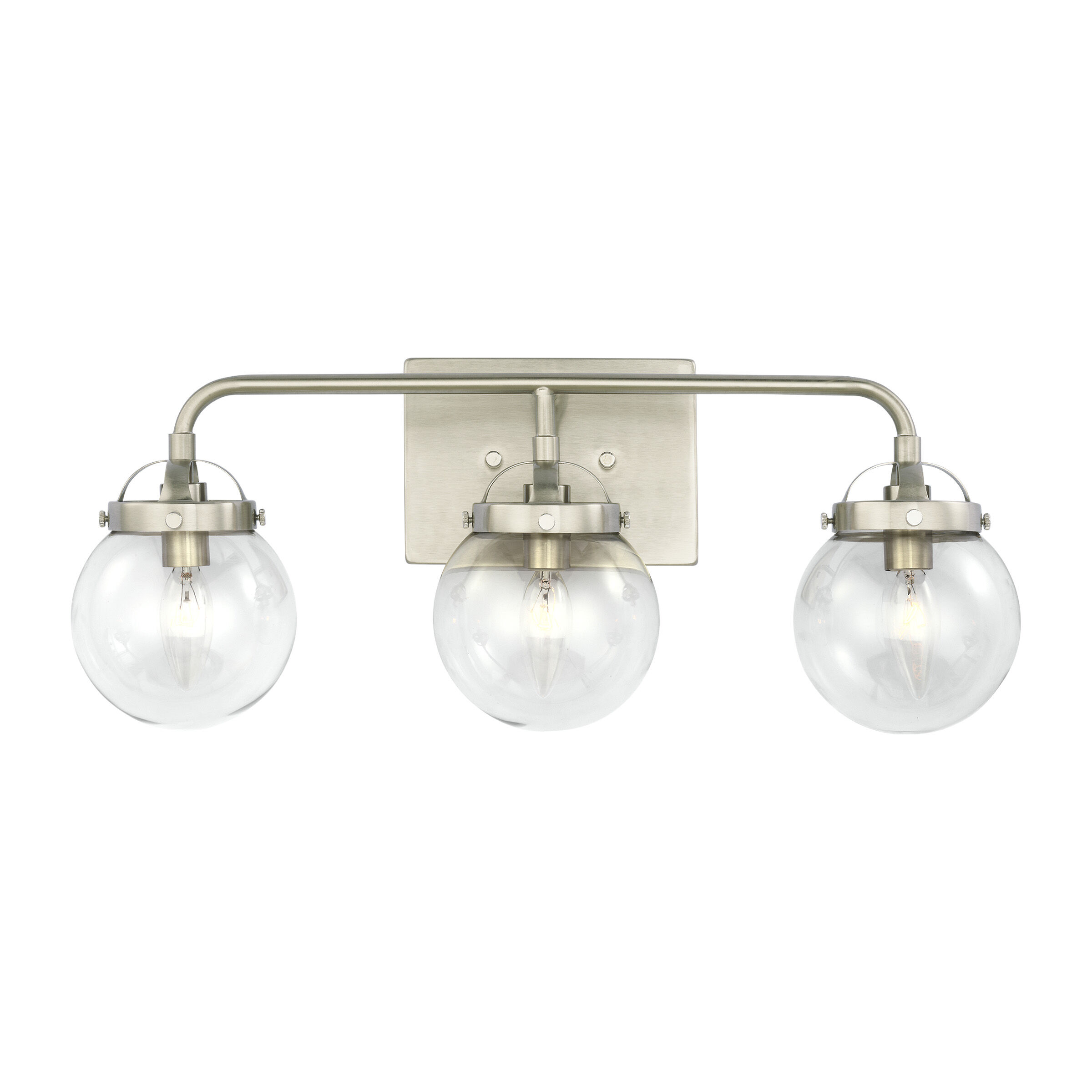 Bryce 3 Light 21.75 inch Brushed Nickel Bath Vanity Wall Sconce Wall Light
