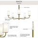 Mack 5 Light 28 inch Brushed Gold Chandelier Ceiling Light