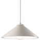 Radiance Collection LED 11.75 inch Midnight Sky and Matte White with Antique Brass Pendant Ceiling Light