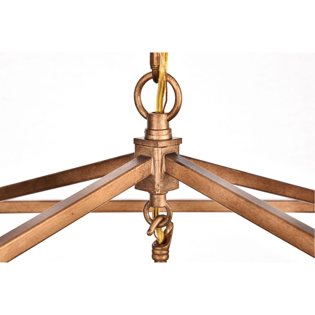 Maddox 4 Light 17 inch Vintage Gold Pendant Ceiling Light