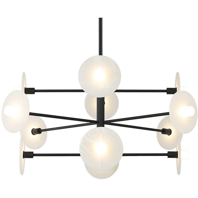 Monument 12 Light 42 inch Matte Black Pendant Ceiling Light