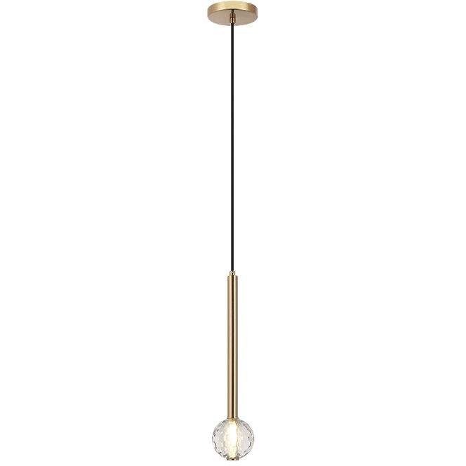 Windchimer LED 3.88 inch Aged Gold Brass Pendant Ceiling Light