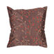 Auburn 18 X 18 inch Dark Brown/Bright Red/Camel/Cream Pillow Kit