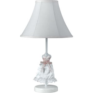 Doll Skirt 21 inch 60 watt White Table Lamp Portable Light