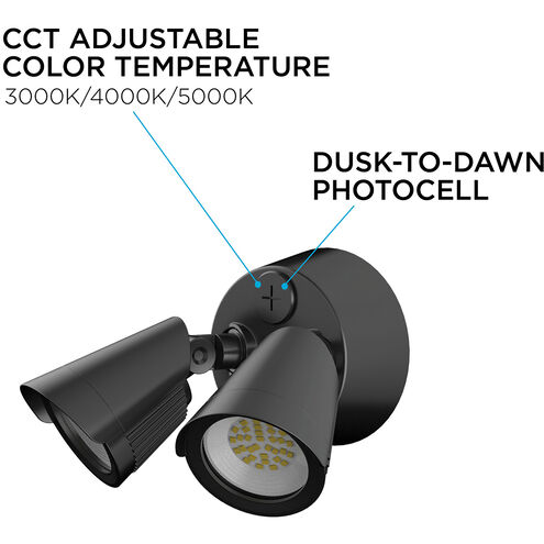 Pratt LED 5 inch Bronze Outdoor Wall Sconce