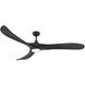 Swell Illuminated 72 inch Matte Black Fan