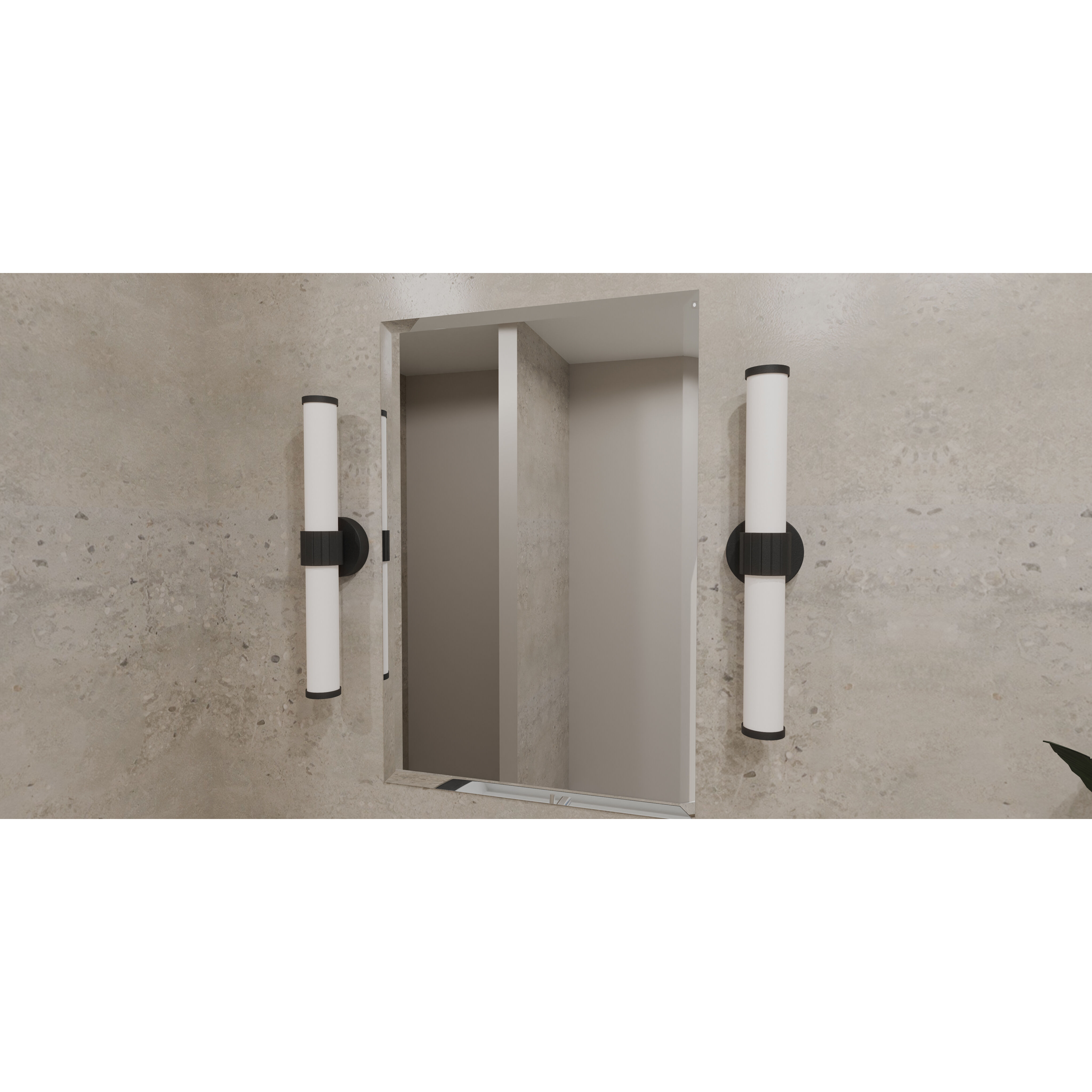 Kaye LED 22.5 inch Matte Black Bath Light Wall Light, Medium