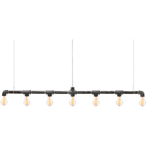 Raw 7 Light 42 inch Bar Linear Suspension Ceiling Light