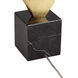Vienna 39 inch 100.00 watt Gold Leaf Table Lamp Portable Light