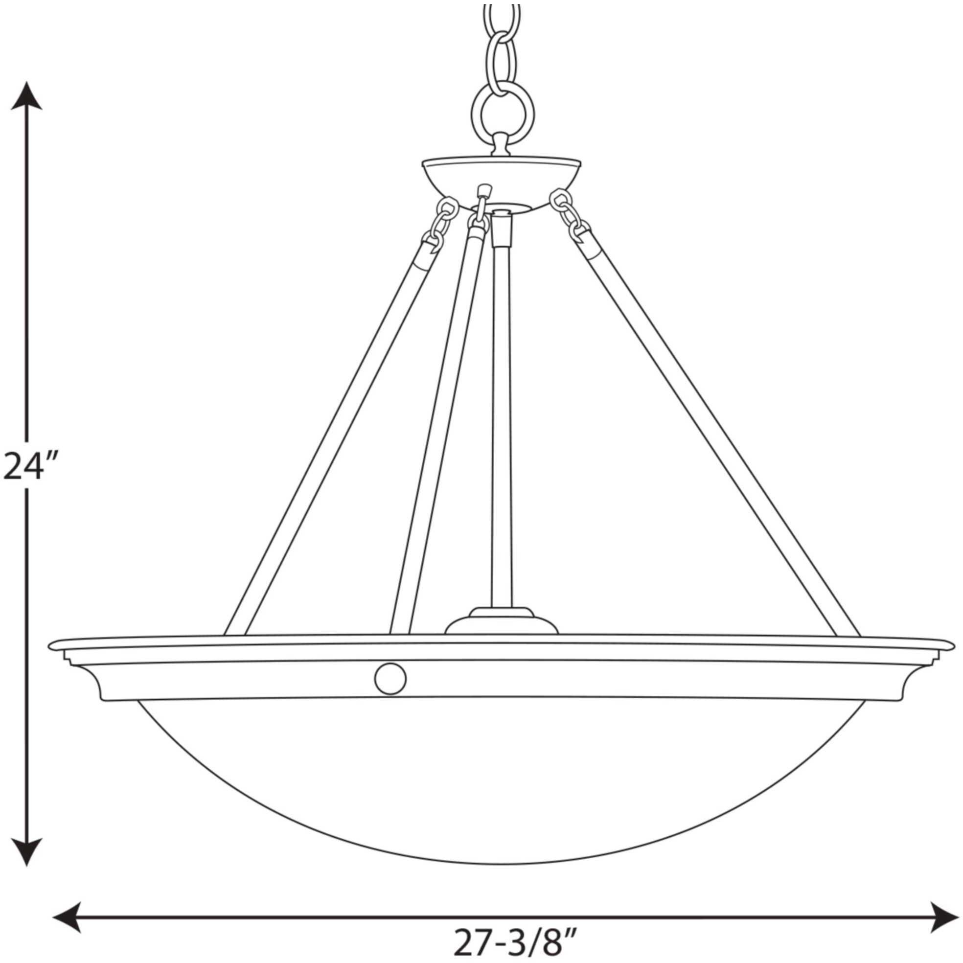 Eclipse 4 Light 27.38 inch Brushed Nickel Pendant Ceiling Light