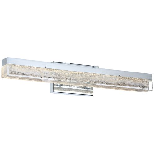 Ice Age 1 Light 24 inch Chrome Vanity Light Wall Light