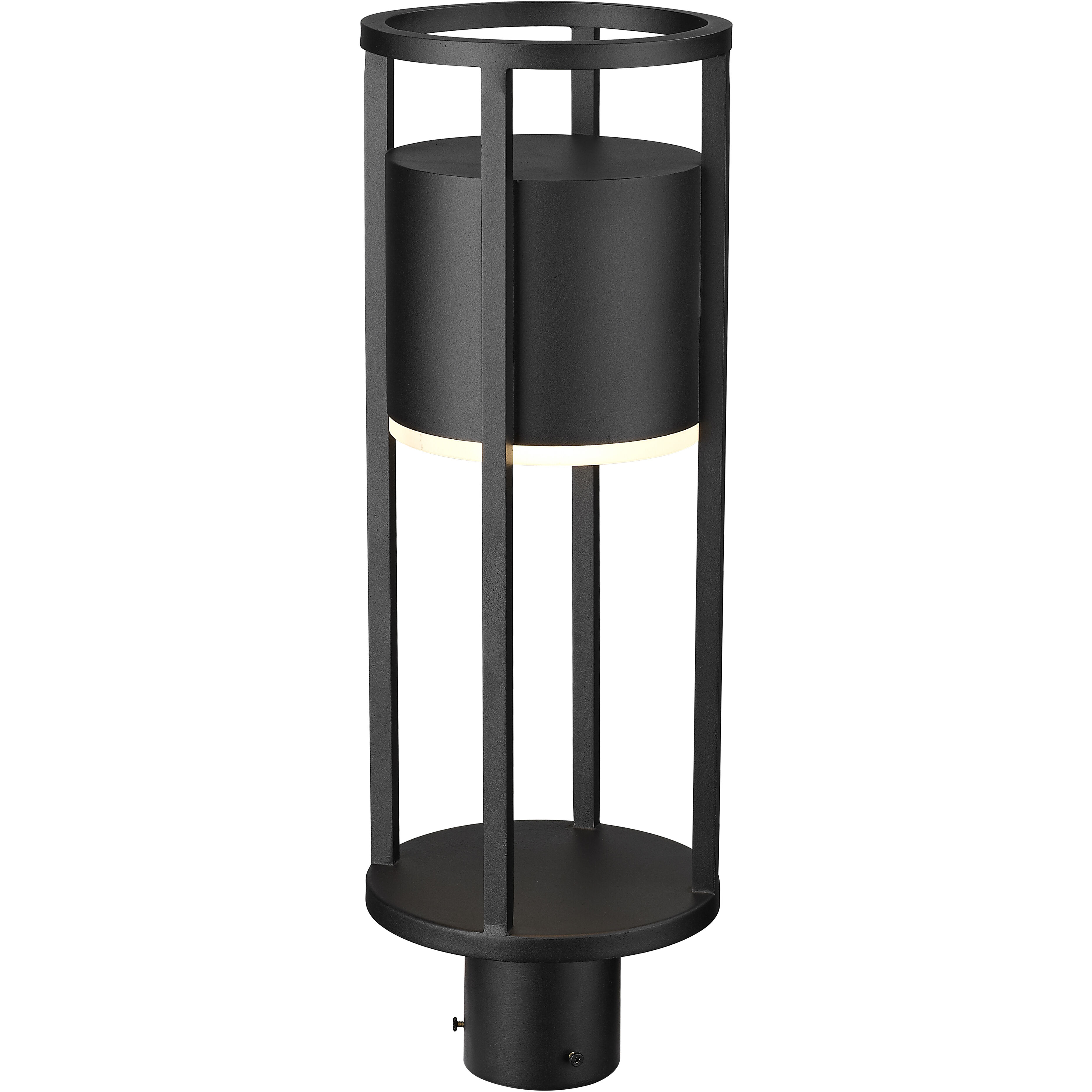 Luca LED 21.75 inch Black Outdoor Post Mount Fixture