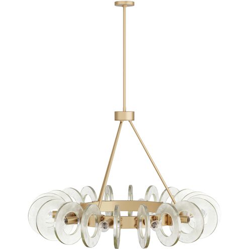 Trina 10 Light 32 inch Clear Seedy Chandelier Ceiling Light