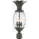 Plantation LED 25 inch Museum Black Outdoor Post Mount Lantern, Low Voltage
