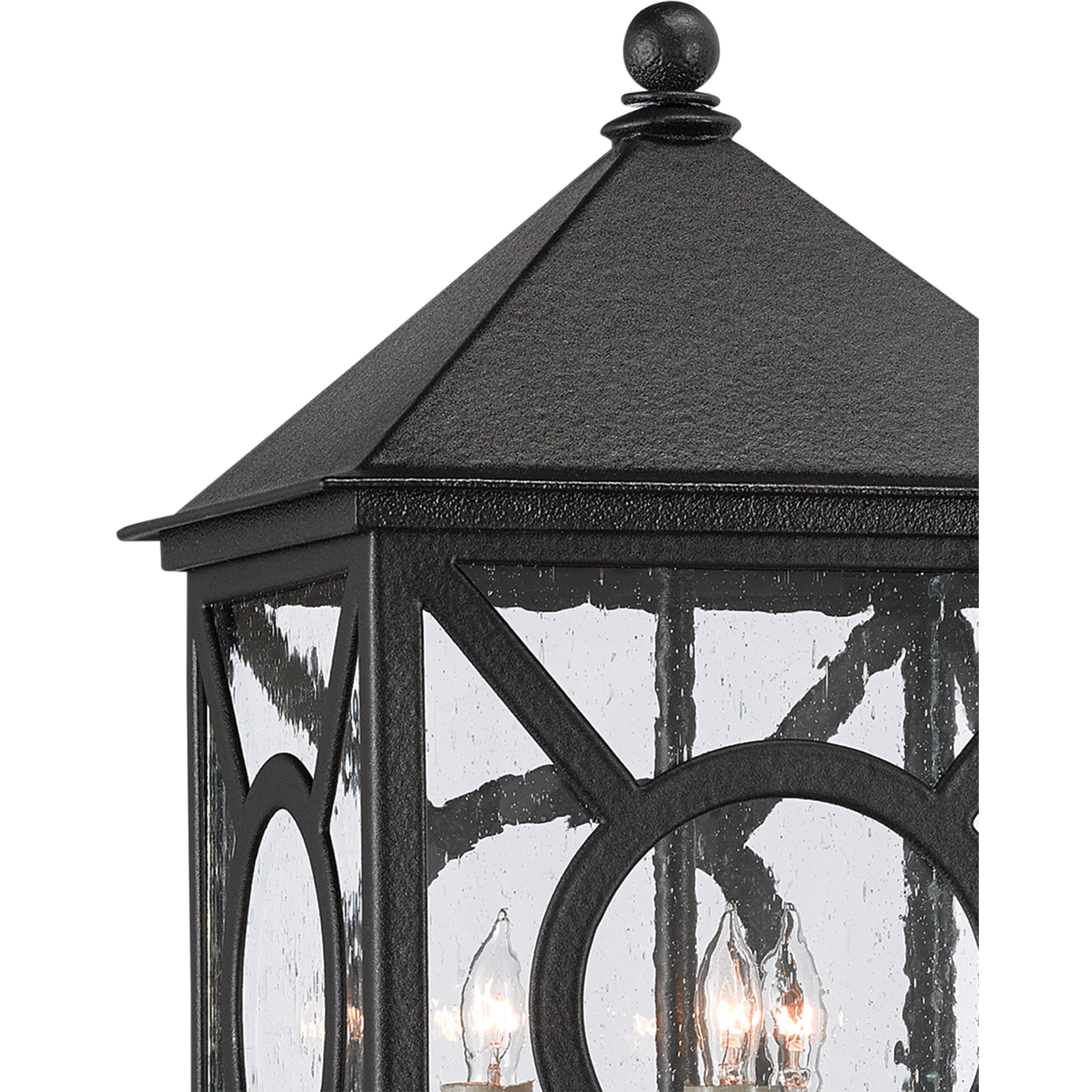 Ripley 3 Light 20.5 inch Midnight Outdoor Post Light, Small