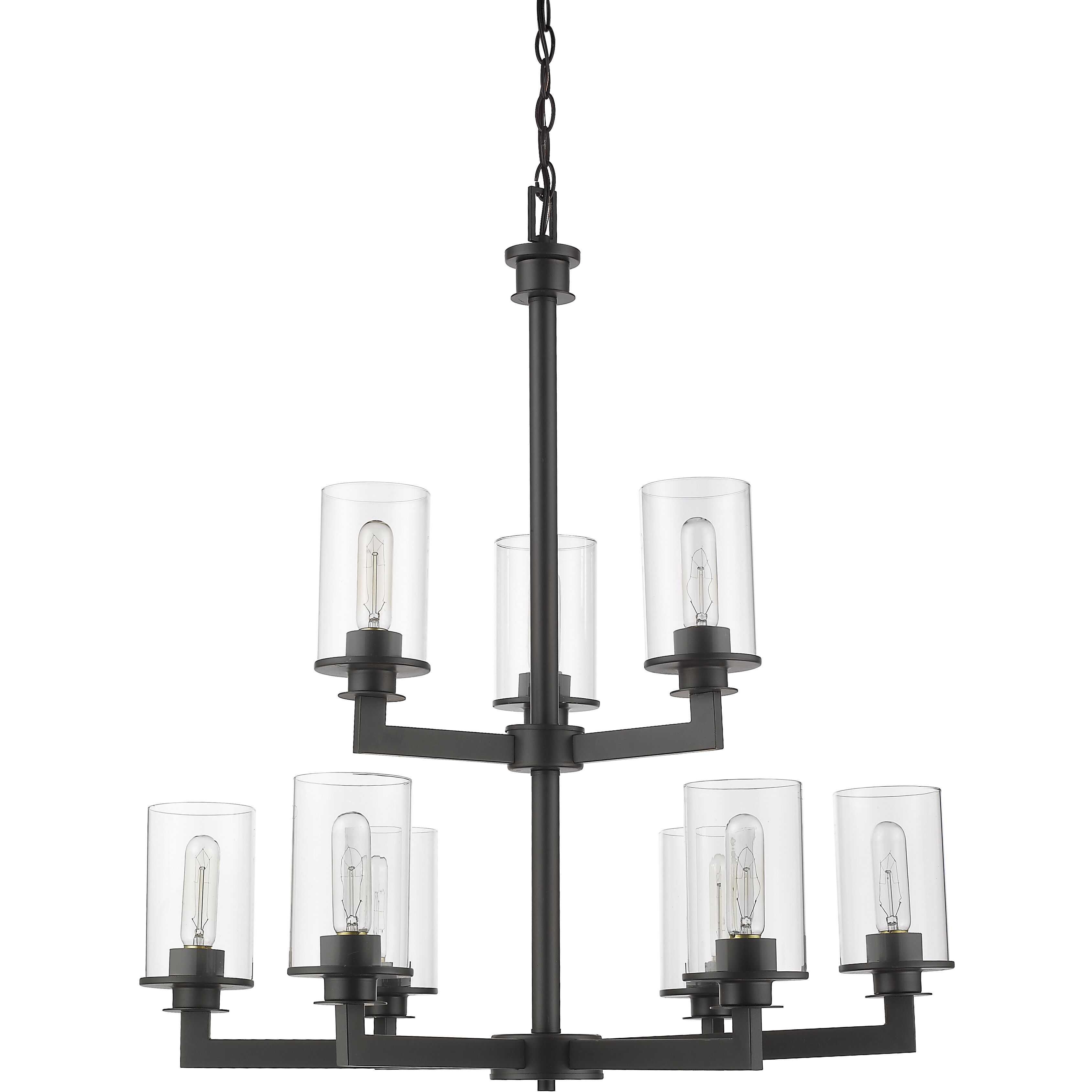 Savannah 9 Light 29 inch Bronze Chandelier Ceiling Light