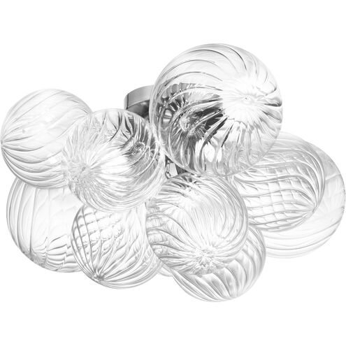 Charlize 3 Light 14.5 inch Polished Chrome Flush Mount Ceiling Light
