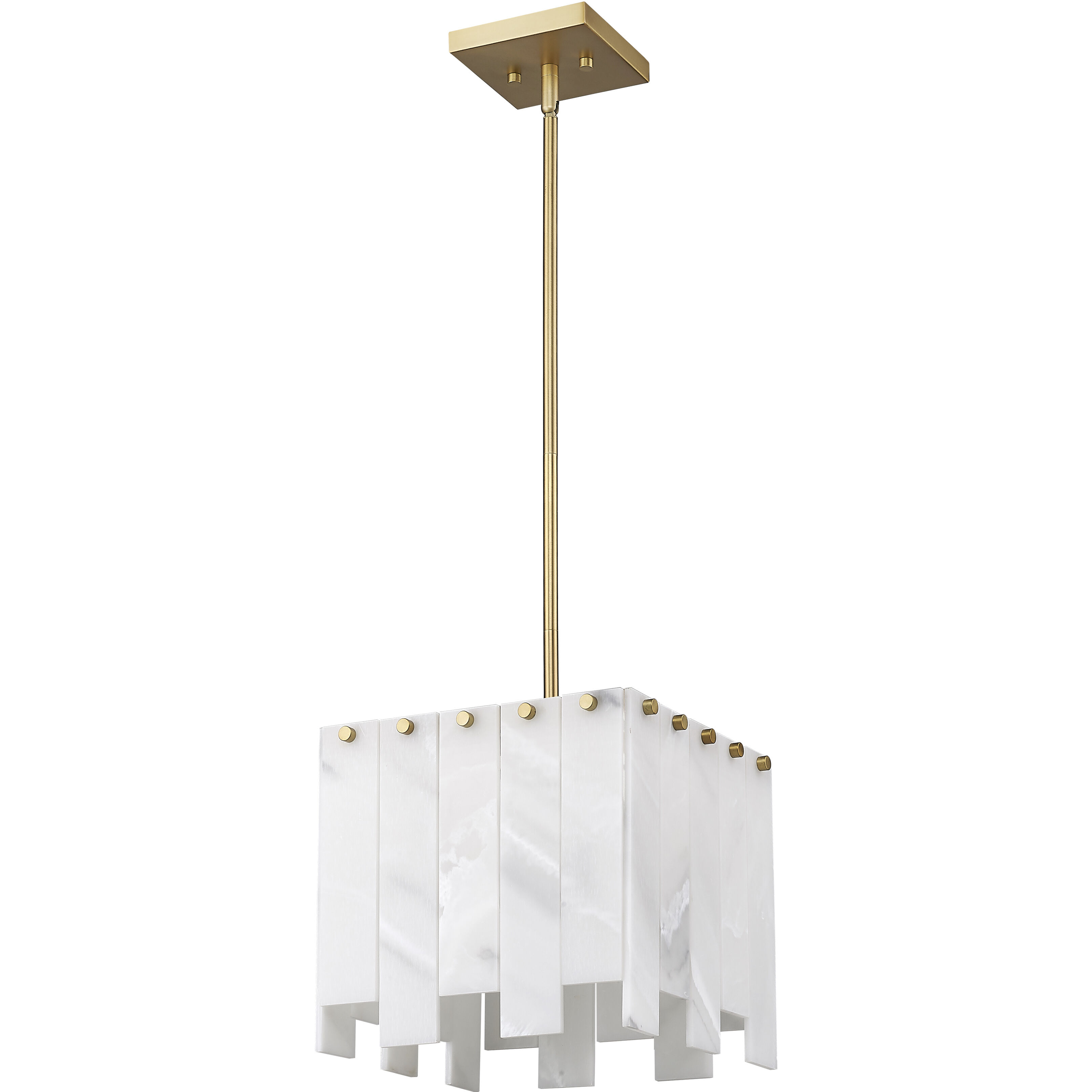 Viviana 1 Light 11.5 inch Rubbed Brass Pendant Ceiling Light