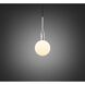 Forked LED 7.87 inch Steel Pendant Ceiling Light