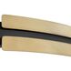 Grazia LED 36 inch Matte Black and Brushed Gold Chandelier Ceiling Light