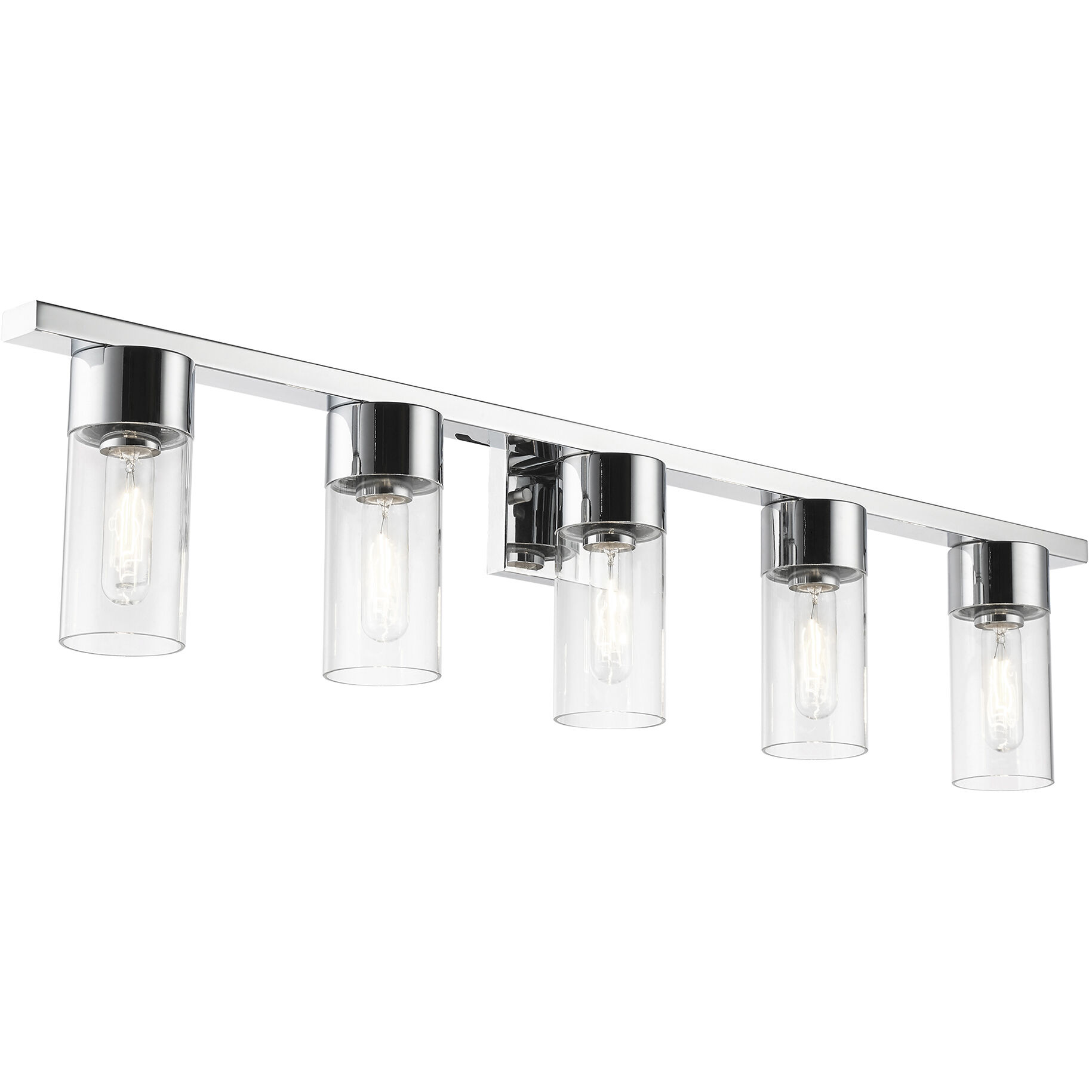 Carson 5 Light 40 inch Polished Chrome Vanity Sconce Wall Light