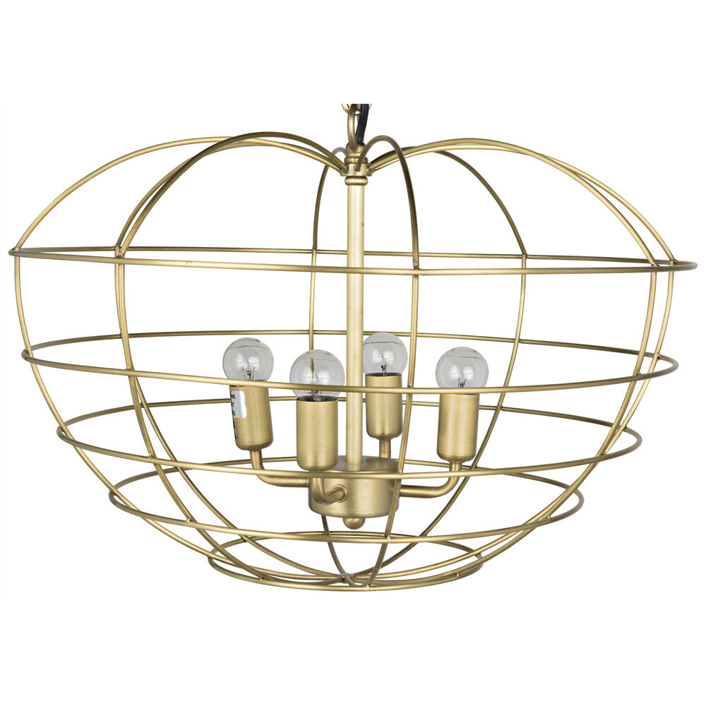 Mo 4 Light 19.5 inch Antique Brass Pendant Ceiling Light