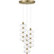 Bollavino LED 13 inch Legacy Brass Pendant Ceiling Light