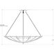 Fontaine 6 Light 40.5 inch Antique Gold Leaf and Contemporary Gold Leaf and Satin Black Chandelier Ceiling Light
