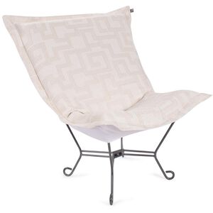 Syros Natural Outdoor Puff Scroll Chair