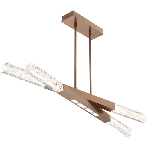 Axis LED 50.7 inch Novel Brass Linear Pendant Ceiling Light in 2700K LED