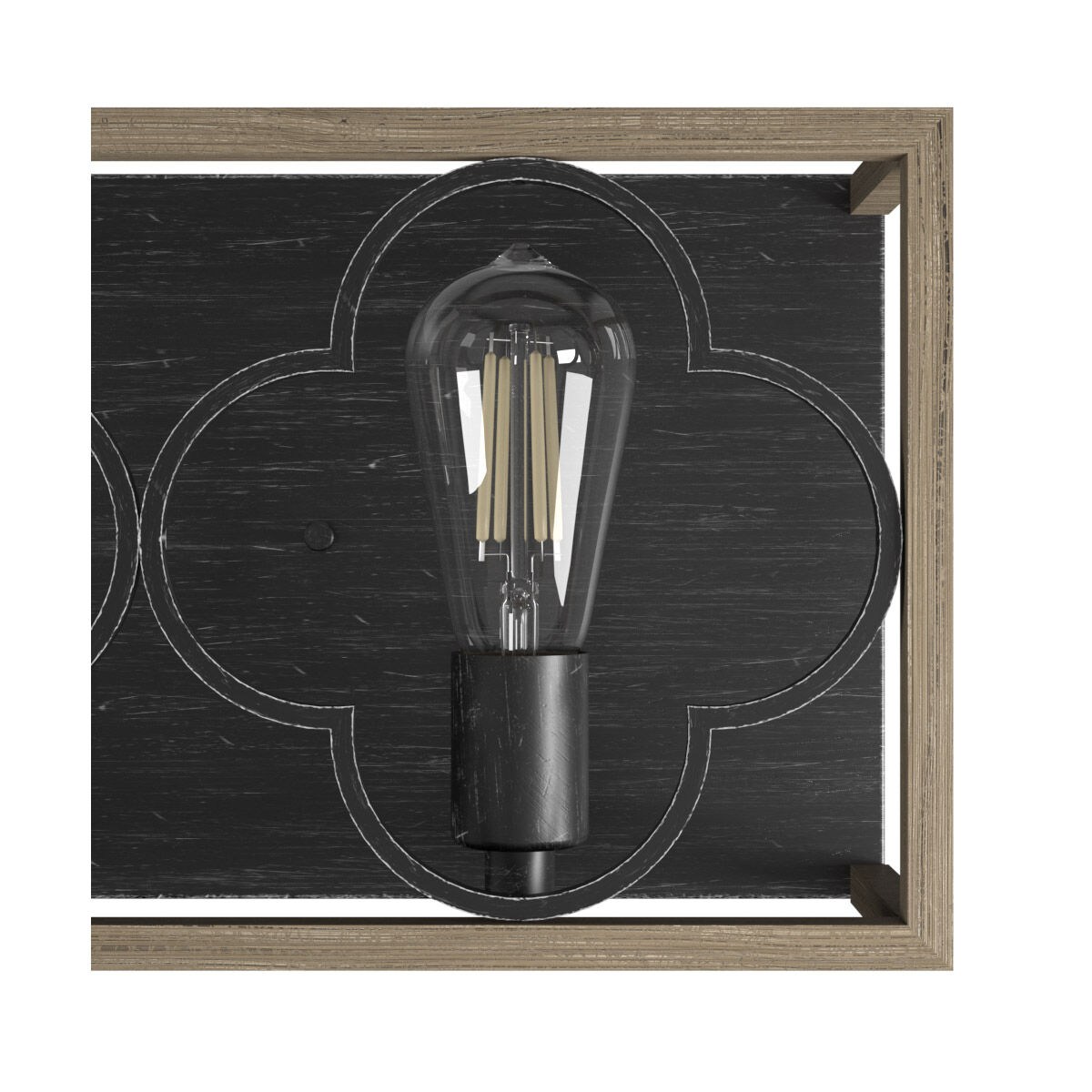 Gablecrest 3 Light 25 inch French Oak and Rustic Iron Vanity Light Wall Light