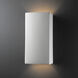 Ambiance Rectangle 1 Light 13.5 inch Bisque Outdoor Wall Sconce in Incandescent, Large