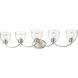 Ashton 5 Light 41 inch Brushed Nickel Vanity Light Wall Light