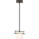 Arc Ellipse 1 Light 9 inch Oil Rubbed Bronze Mini Pendant Ceiling Light
