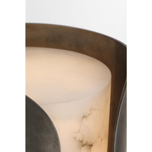 Anne-Marie Barton Armise Sconce Wall Light in Mottled Pewter