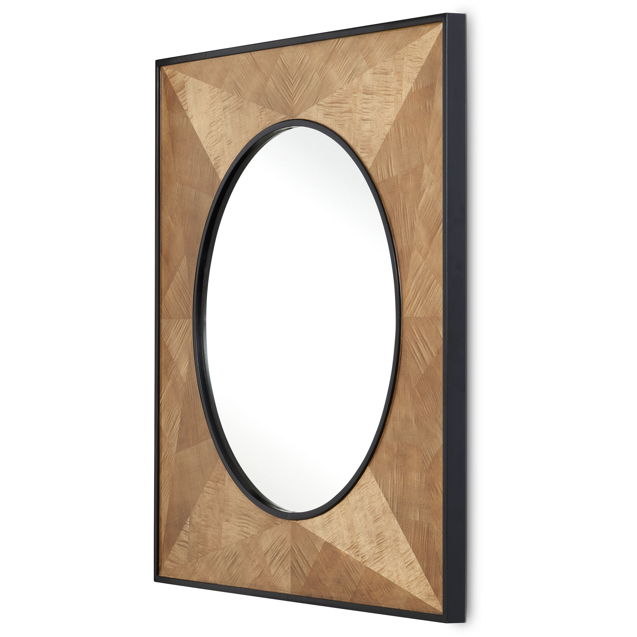 Kallista 36 X 36 inch Taupe/Black/Mirror Mirror