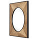 Kallista 36 X 36 inch Taupe/Black/Mirror Mirror