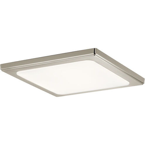 Zeo LED 13 inch Brushed Nickel Flush Mount Light Ceiling Light in 3000K