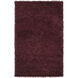 Vivid 50 X 30 inch Dark Red Rug