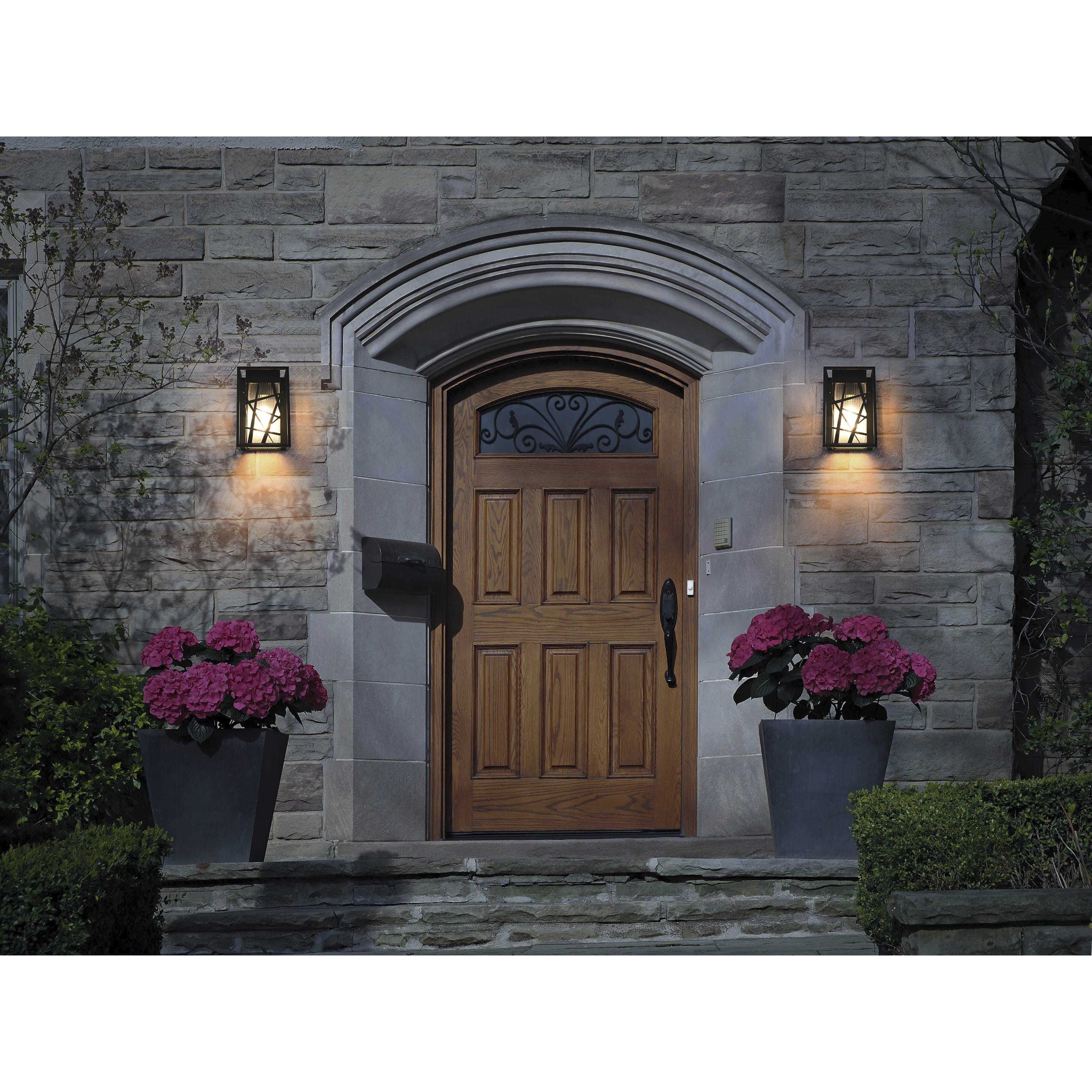 Eyre 1 Light 11.5 inch Black Outdoor Wall Sconce