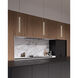 Motif LED 0.75 inch Black Pendant Ceiling Light