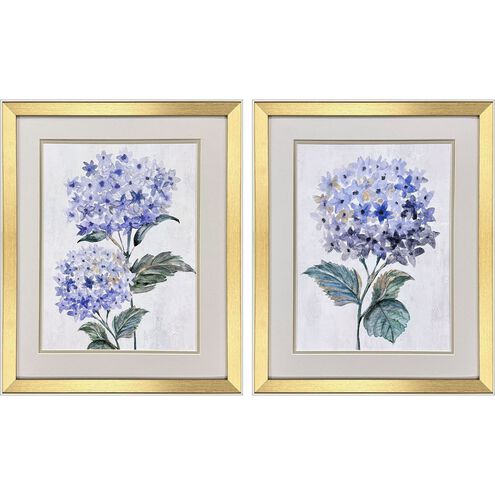 Pretty in Purple Purple and Green and Gray Framed Art