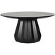 Brosche 60 X 60 inch Hand Rubbed Black Dining Table