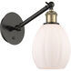 Ballston Eaton LED 6 inch Black Antique Brass Sconce Wall Light