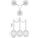 Alora Mood Cherise 3 Light 11.88 inch Brushed Gold Multi Pendant Ceiling Light