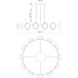 Alonso LED 50.5 inch Vintage Brass Chandelier Ceiling Light