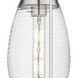 Malone 3 Light 8 inch Brushed Satin Nickel Multi Pendant Ceiling Light in Striped Clear Glass