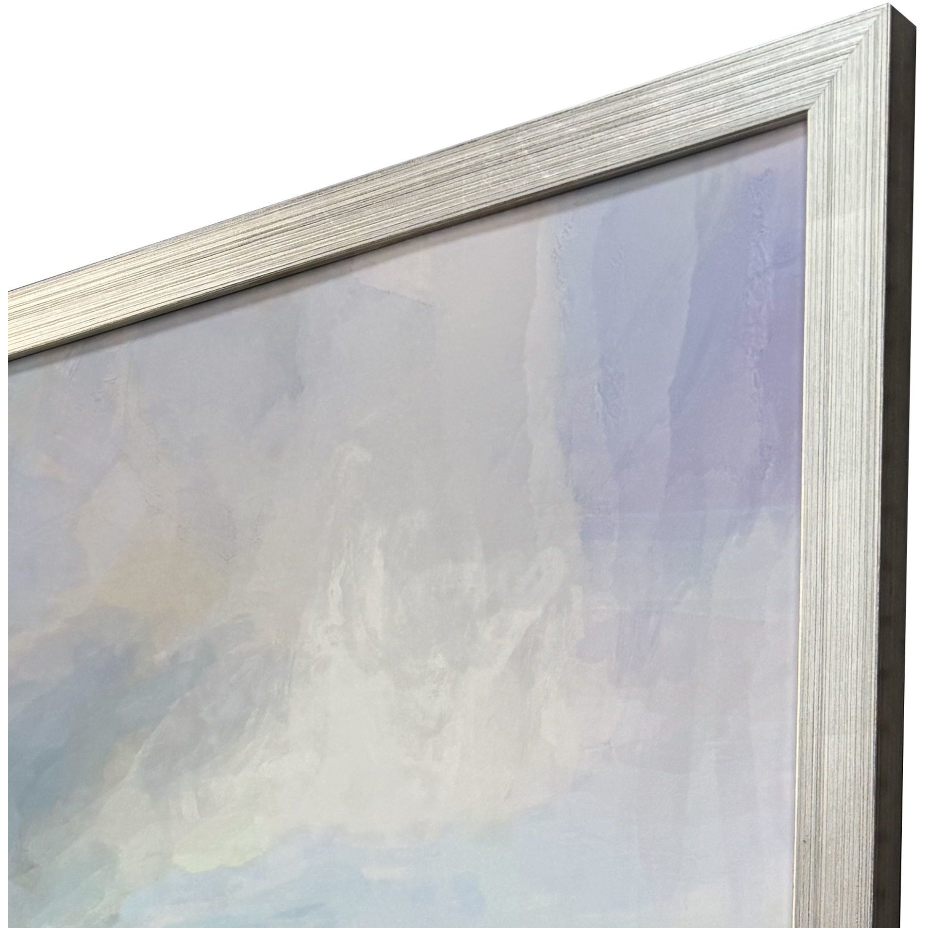 Blue Sky 4 Blue and Green and Multi and Orange Framed Art